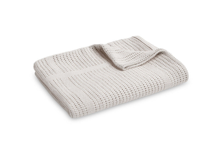 Blanket 100% Cotton Moli Light Gray Sensillo 