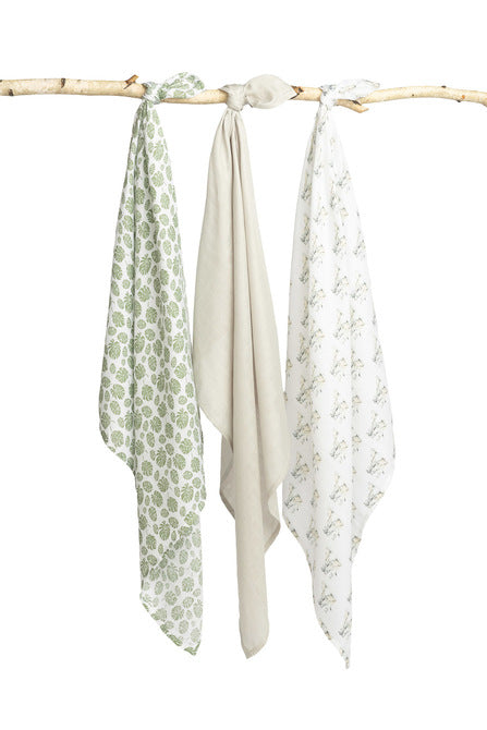 Бамбукови Пелени 3 броя Слончета Сив 70X80 Sensillo