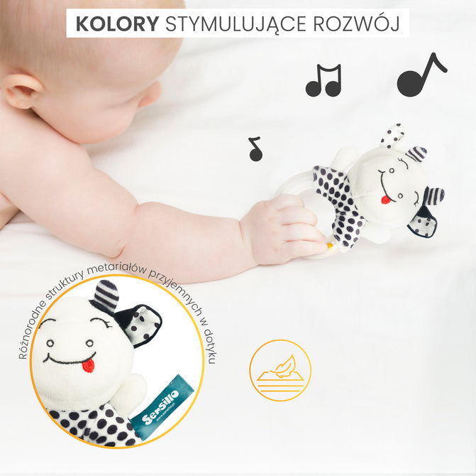 Zornăitoare Vacă Albă și Neagră Sensillo 