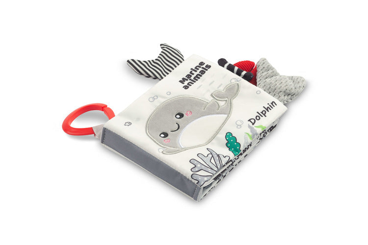 Broșată Alb-Negru Delfin Sensillo 