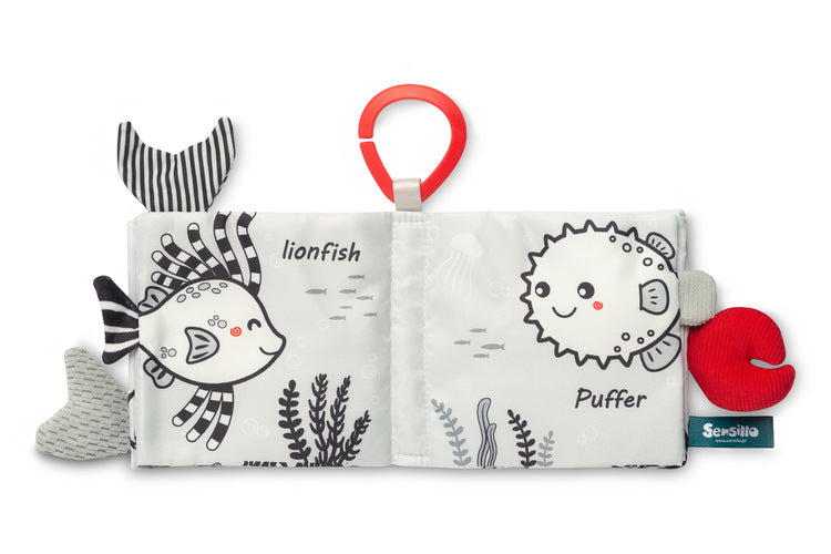 Broșată Alb-Negru Delfin Sensillo 