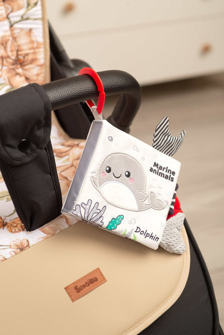 Broșată Alb-Negru Delfin Sensillo 