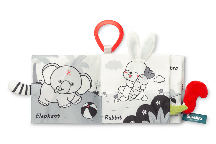 Bufniță alb-negru, Sensillo, broșată 