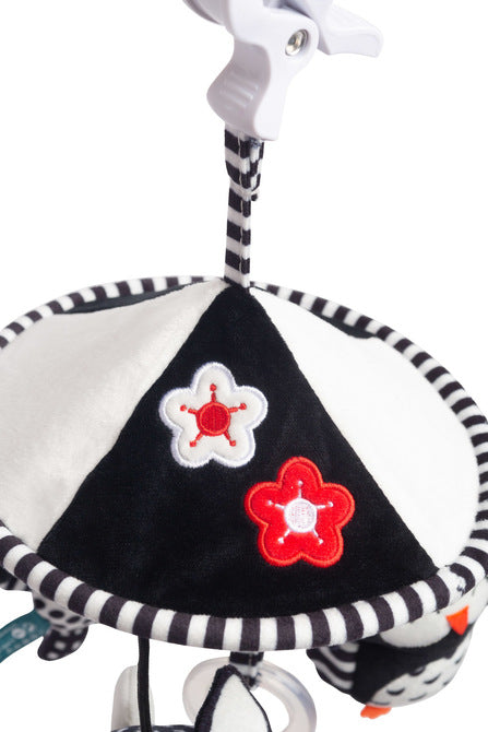 Jucărie cărucior Fox Sensillo Negru-Alb 