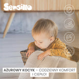 Одеяло 100% Памук Moli Слонова Кост Sensillo