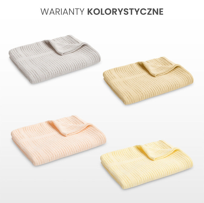 Pătură 100% bumbac Moli Ivory Sensillo 