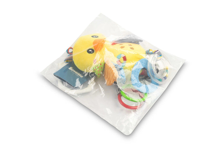 Jucărie cărucior Sensillo cu rață colorată 