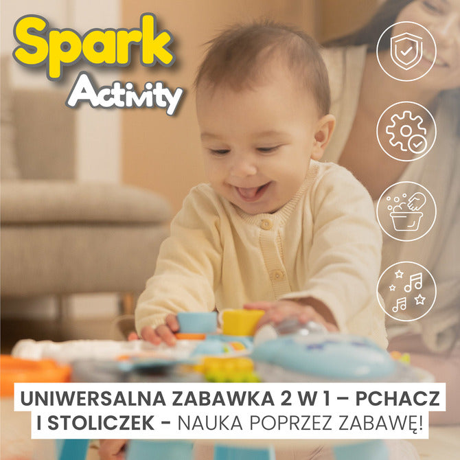 2in1 Baby Walker Spark Pink Caretero Toyz 