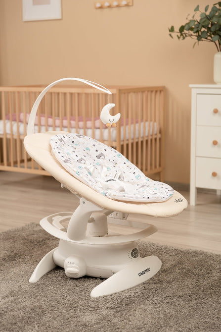 Шезлонг И Люлка 2в1 Rocker Noco Бежов Caretero