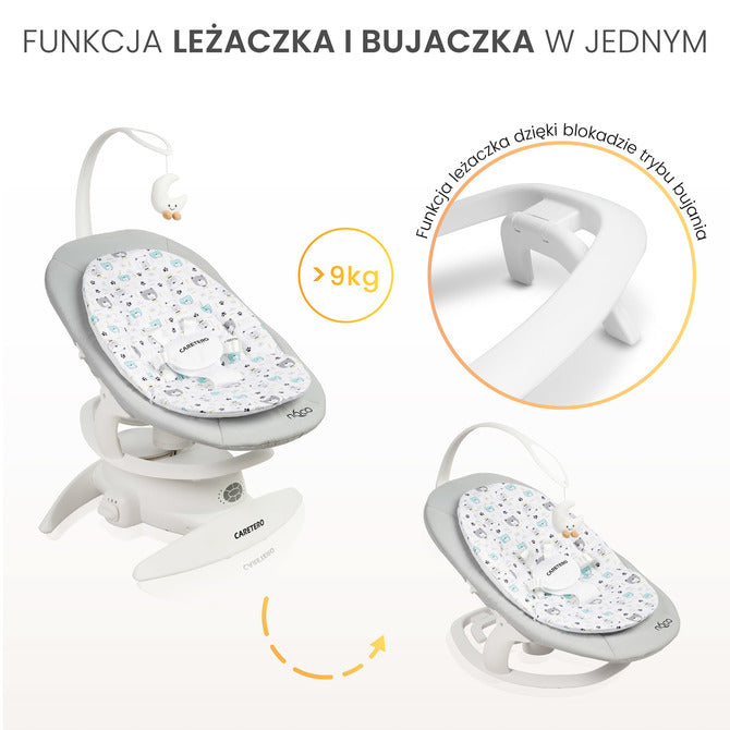 Шезлонг И Люлка 2в1 Rocker Noco Бежов Caretero