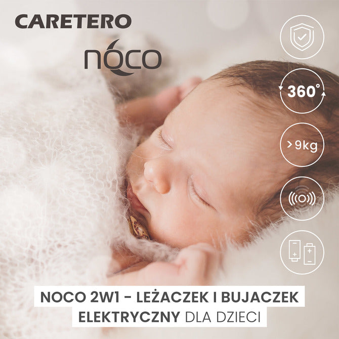 Шезлонг И Люлка 2в1 Rocker Noco Сив Caretero