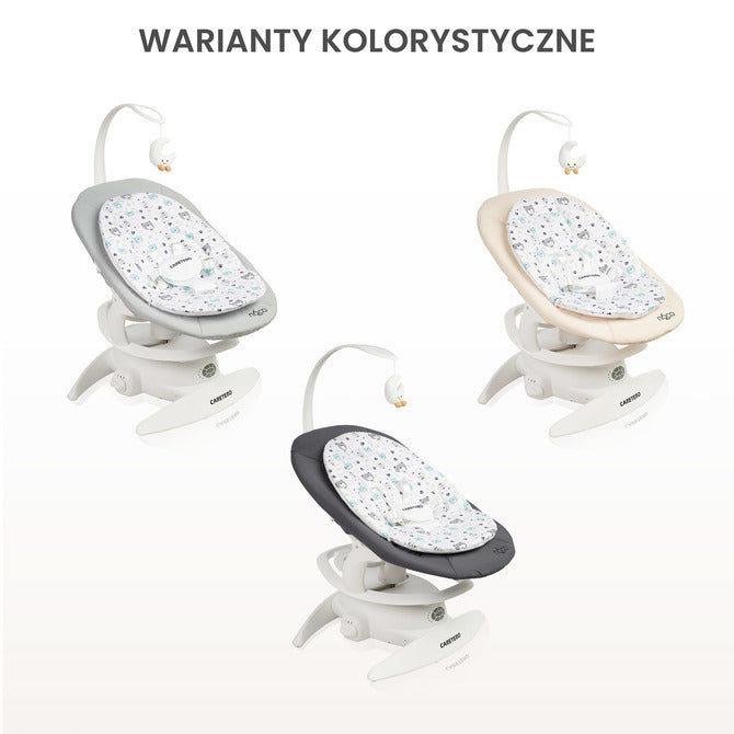 Шезлонг И Люлка Rocker Noco Графит Caretero