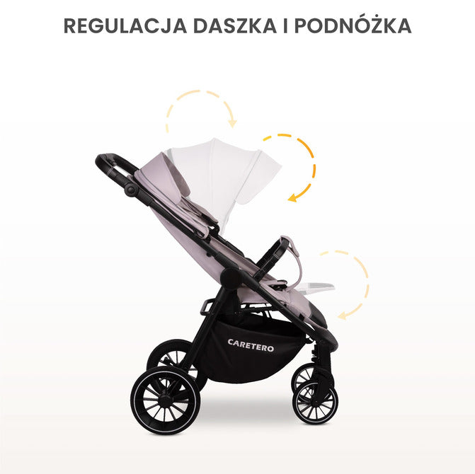 Cărucior pentru bebeluși Agil Gri Caretero.