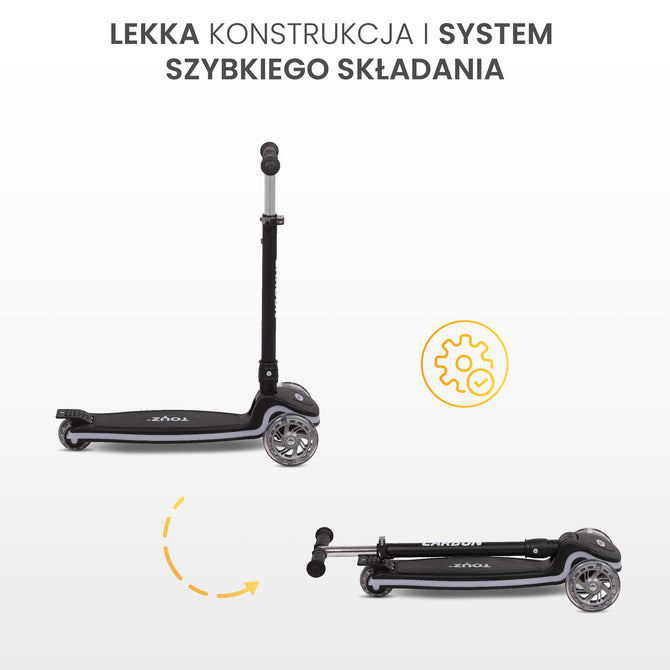 Тротинетка Carbon Черна Caretero Toyz