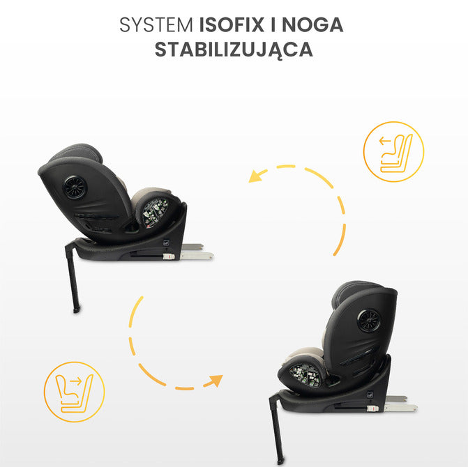 Scaun auto Fortis i-Size IsoFix 0-36kg Burgundy Caretero