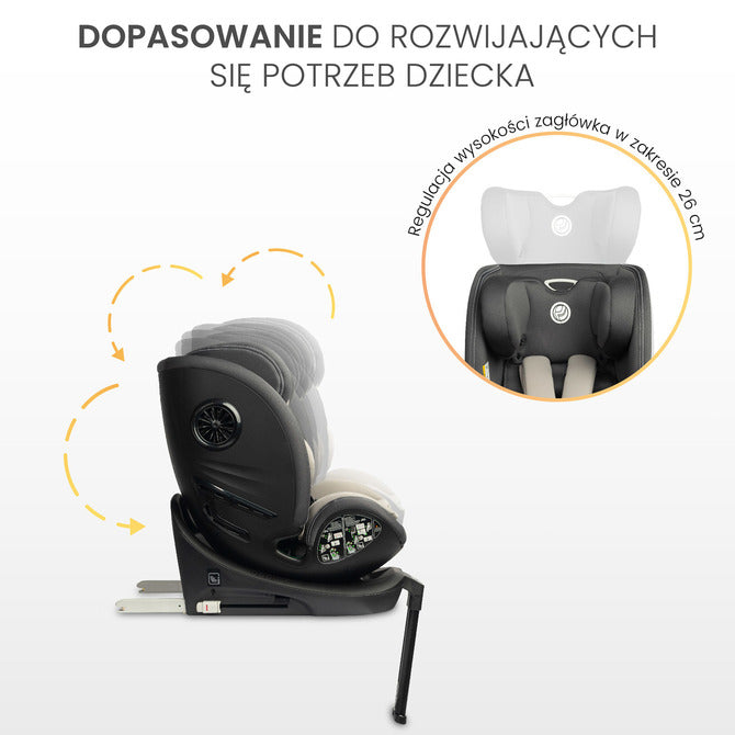 Scaun auto Fortis i-Size IsoFix 0-36kg Burgundy Caretero