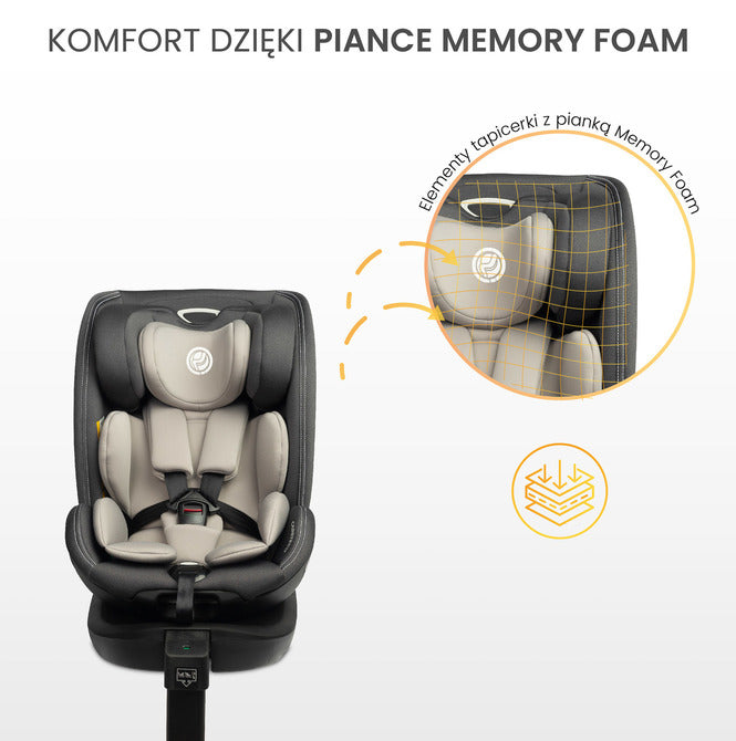 Scaun auto Fortis i-Size IsoFix 0-36kg Burgundy Caretero