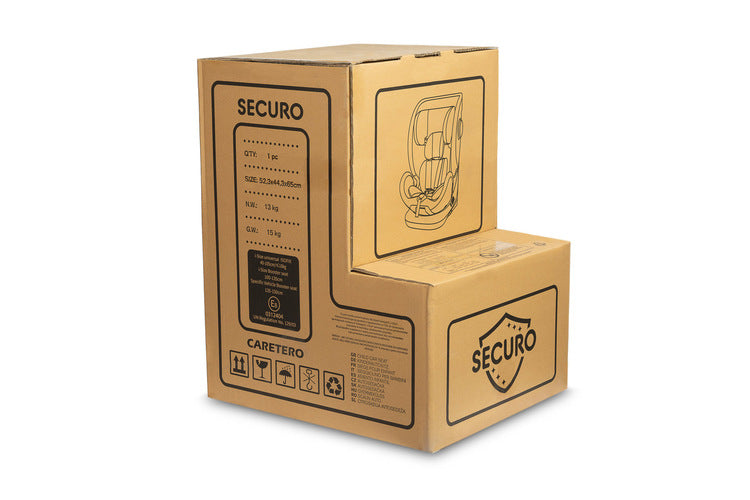 Scaun auto Securo I-Size Gri deschis (40-150) Caretero 