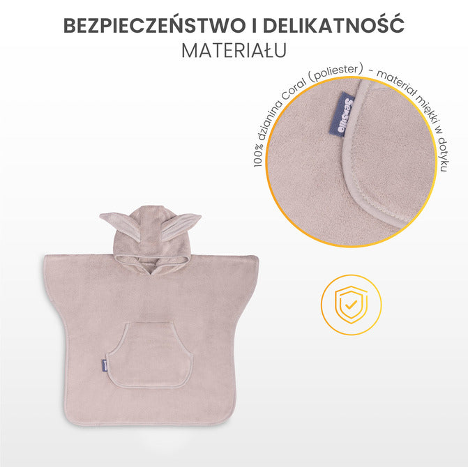 Poncho de baie – Sensillo roz 