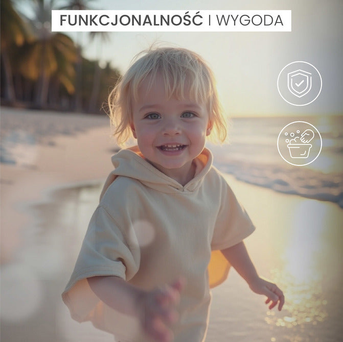 Poncho de baie – Sensillo roz 