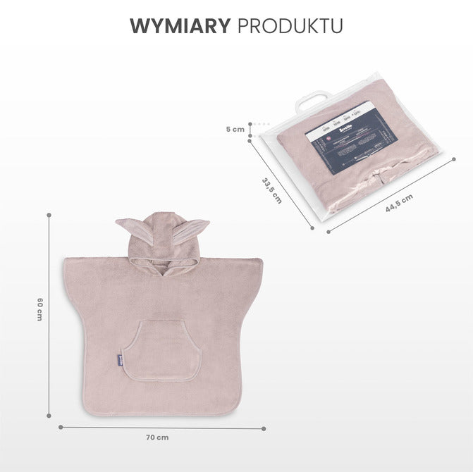 Poncho de baie – Sensillo gri 