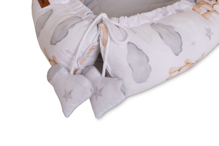 Бебешко Гнездо Муселин – Меченце Сиво Sensillo