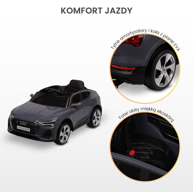 Детска Електрическа Кола Audi E-Tron Sportback Сиво Caretero Toyz