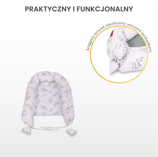 Бебешко Гнездо Муселин – Меченце Сиво Sensillo