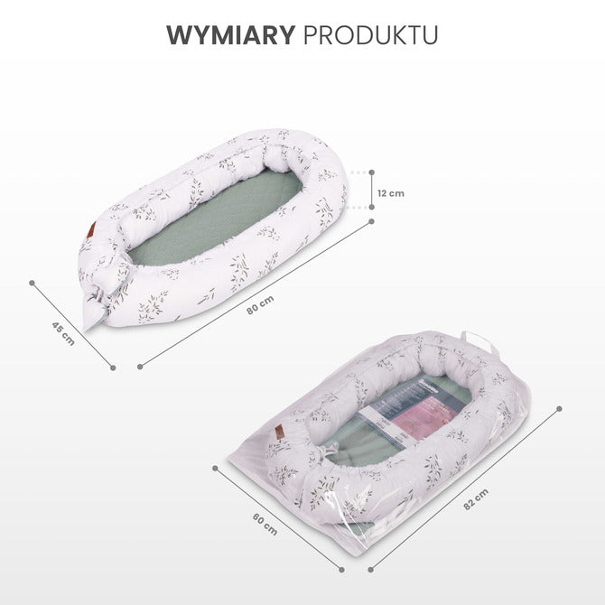 Бебешко Гнездо Муселин – Меченце Сиво Sensillo