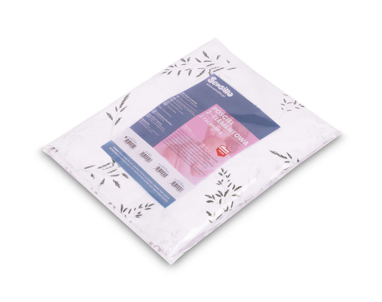 Set de lenjerie de pat 2 piese crenguțe verzi 100x135 cm Sensillo 