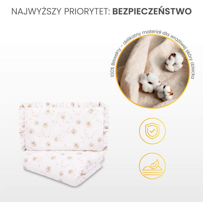 Set de lenjerie de pat 2 piese crenguțe verzi 100x135 cm Sensillo 