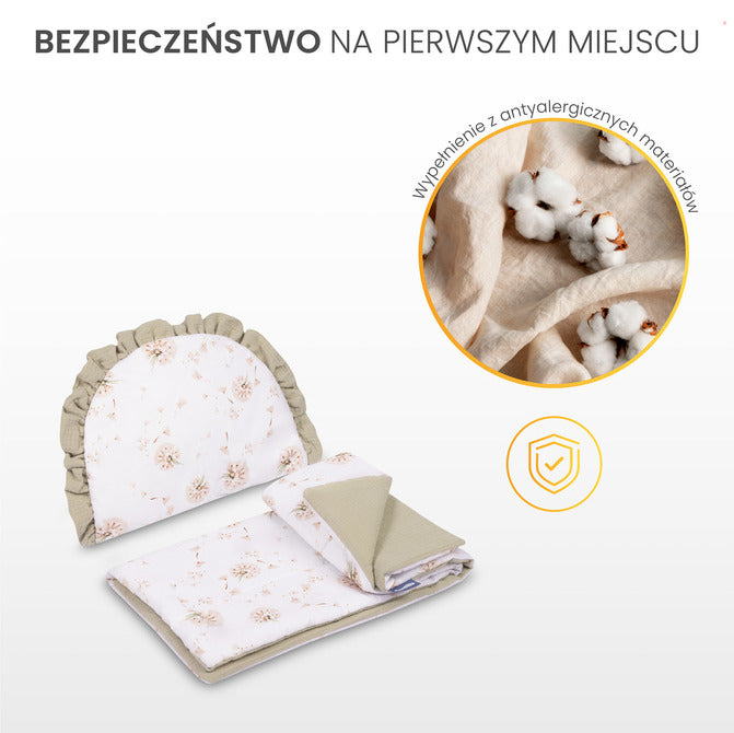 Муслинов Комплект За Детска Количка Зелени Клонки Sensillo