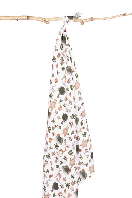 Муслинова Пелена За Повиване Горски животни 120X120 Eg-0155 Sensillo