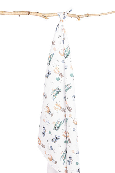 Муслинова Пелена За Повиване Забавление в небето 120X120 Eg-0158 Sensillo