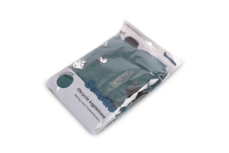 Prosop de baie moale din muselină 75x75 verde Eg-0200 Sensillo