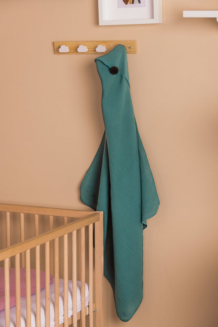 Prosop de baie moale din muselină 75x75 verde Eg-0200 Sensillo