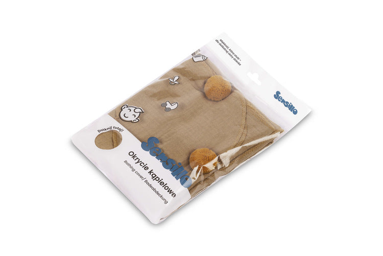 Prosop de baie moale din muselină 75x75 Eg Muștar-0200 Sensillo