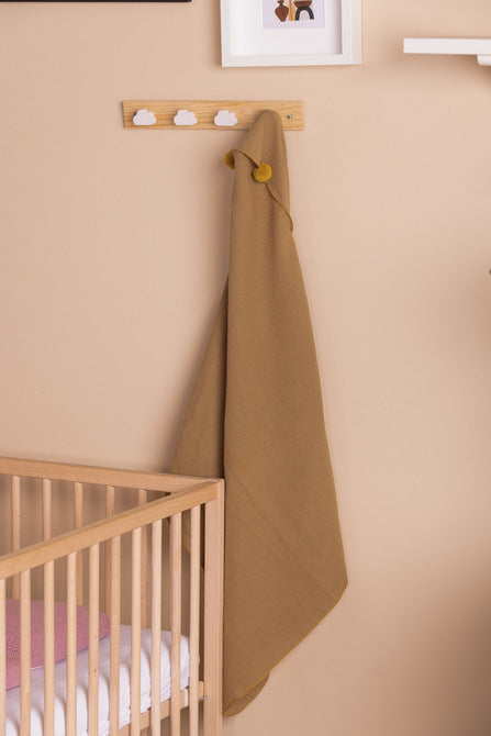 Prosop de baie moale din muselină 75x75 Eg Muștar-0200 Sensillo