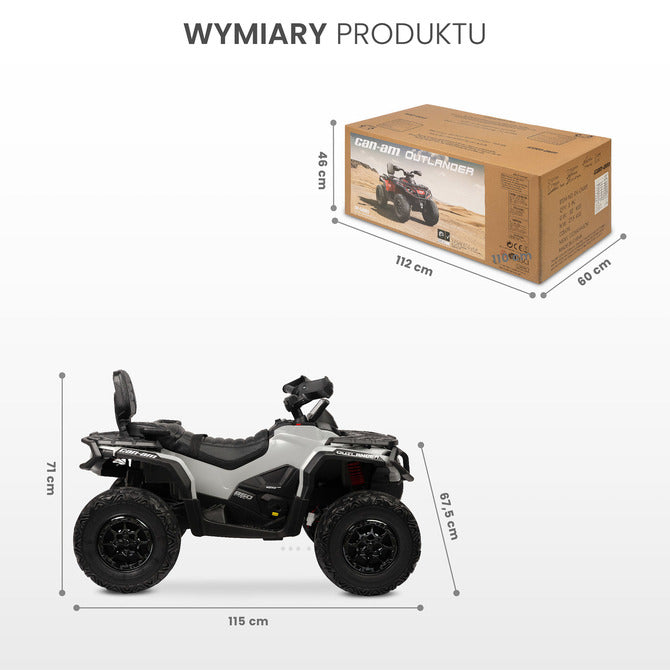 Детска Електрическа Кола Outlander Сив Caretero Toyz