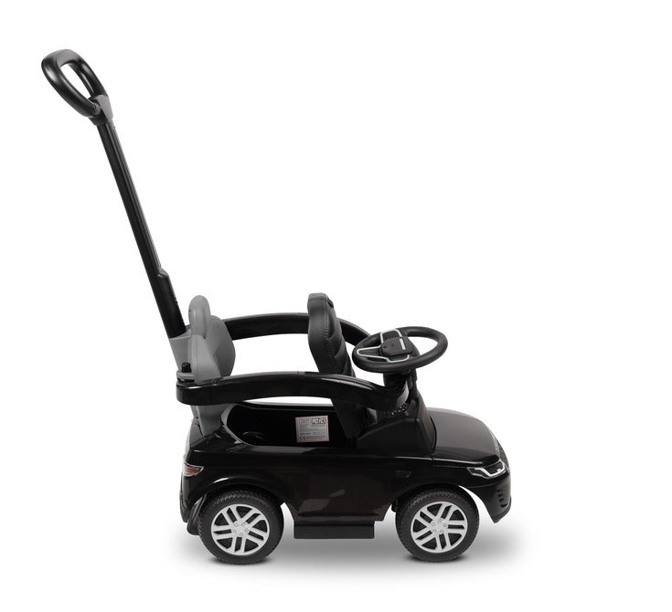 Количка за яздене с родителски контрол Land Rover Черен Caretero Toyz