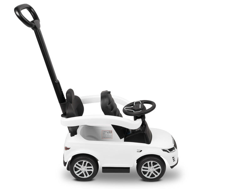 Количка за яздене с родителски контрол Land Rover Бял Caretero Toyz