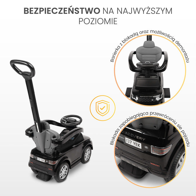 Количка за яздене с родителски контрол Land Rover Розов Caretero Toyz