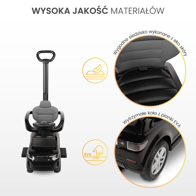 Количка за яздене с родителски контрол Land Rover Розов Caretero Toyz