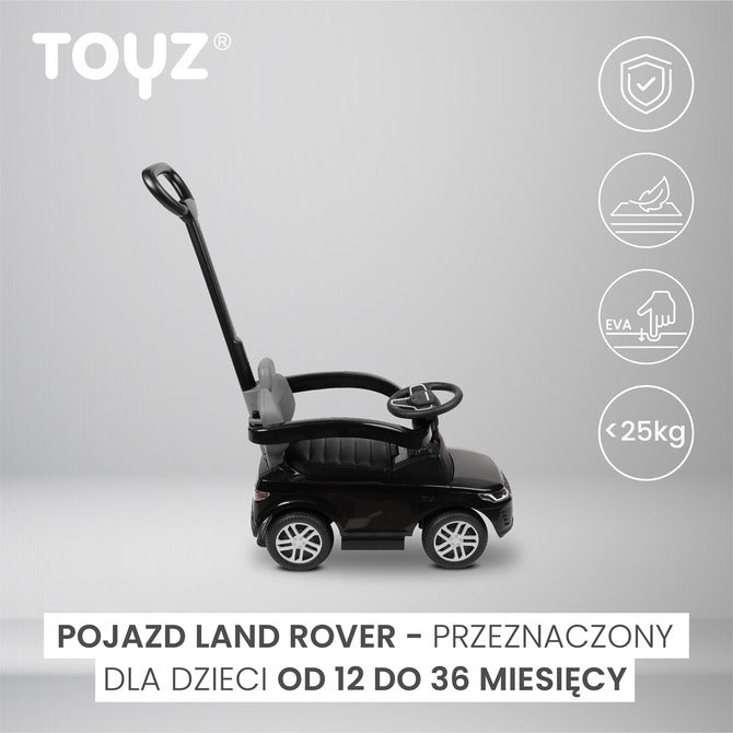 Количка за яздене с родителски контрол Land Rover Бял Caretero Toyz