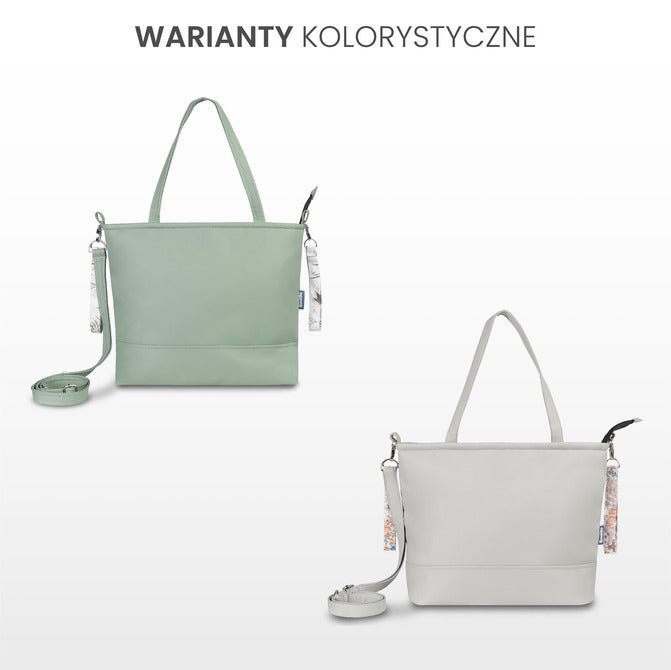 Чанта От Изкуствена Кожа Маслинени Жерави Sensillo