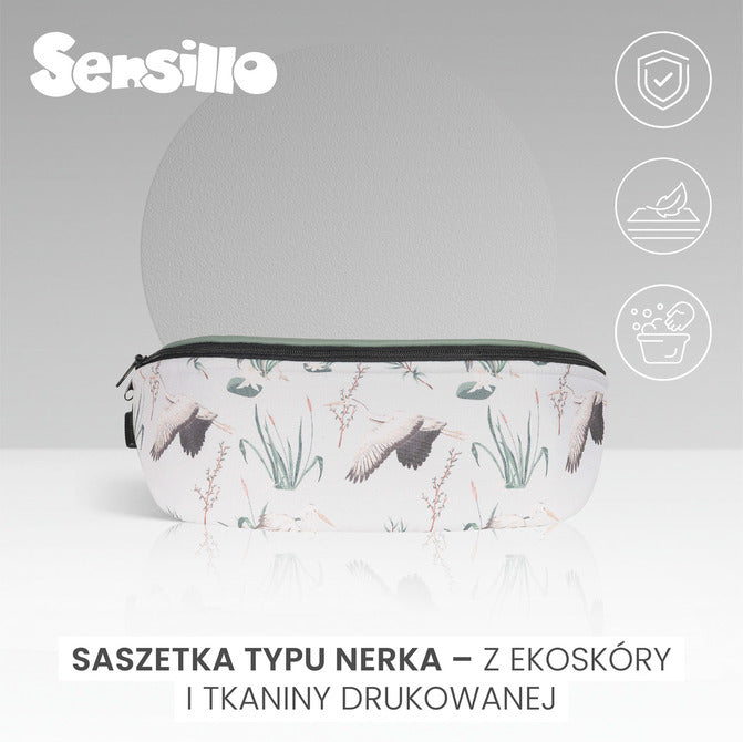 Чанта За Кръста Маслинени Жерави Sensillo