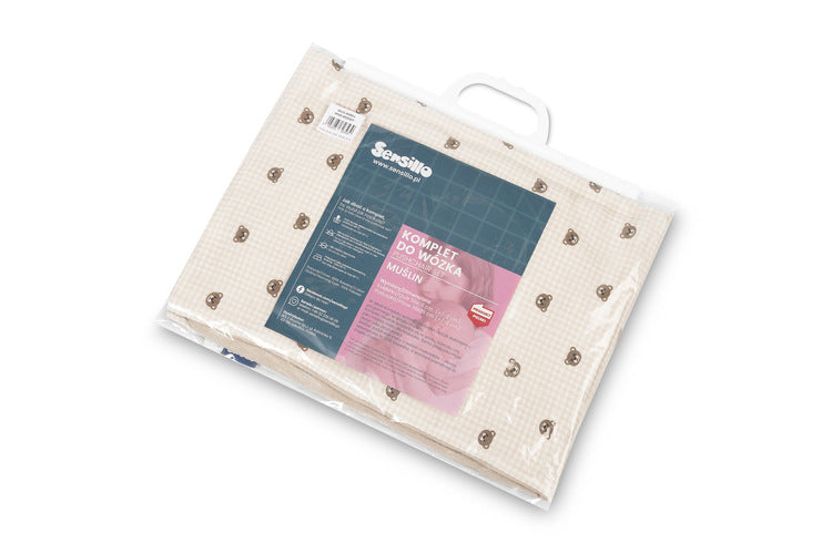 Муселинов Комплект за  Количка  Мечета Бежово Sensillo