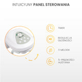 Електрическа Люлка Raffi Light Grey Caretero