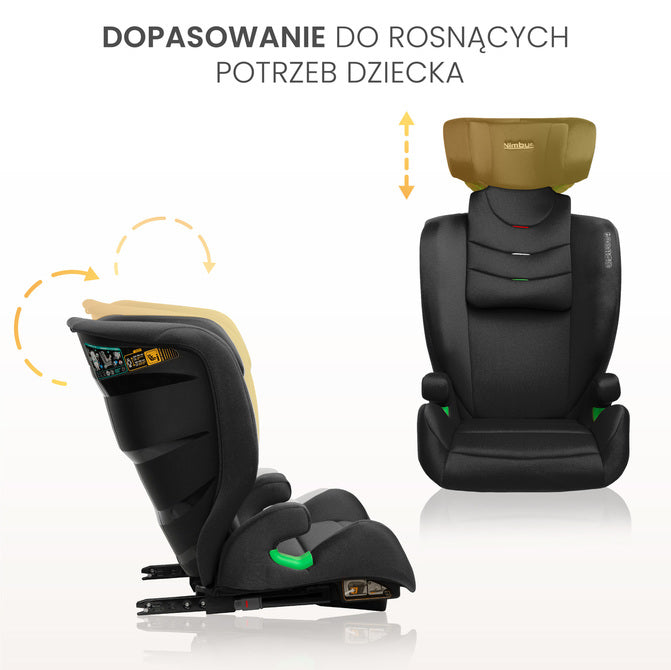Столче За Кола Nimbus i-Size IsoFix 15-36кг Green Caretero