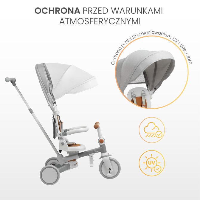 Tricicletă și bicicletă echilibrată 2 în 1 Faro Pink Caretero Toyz 